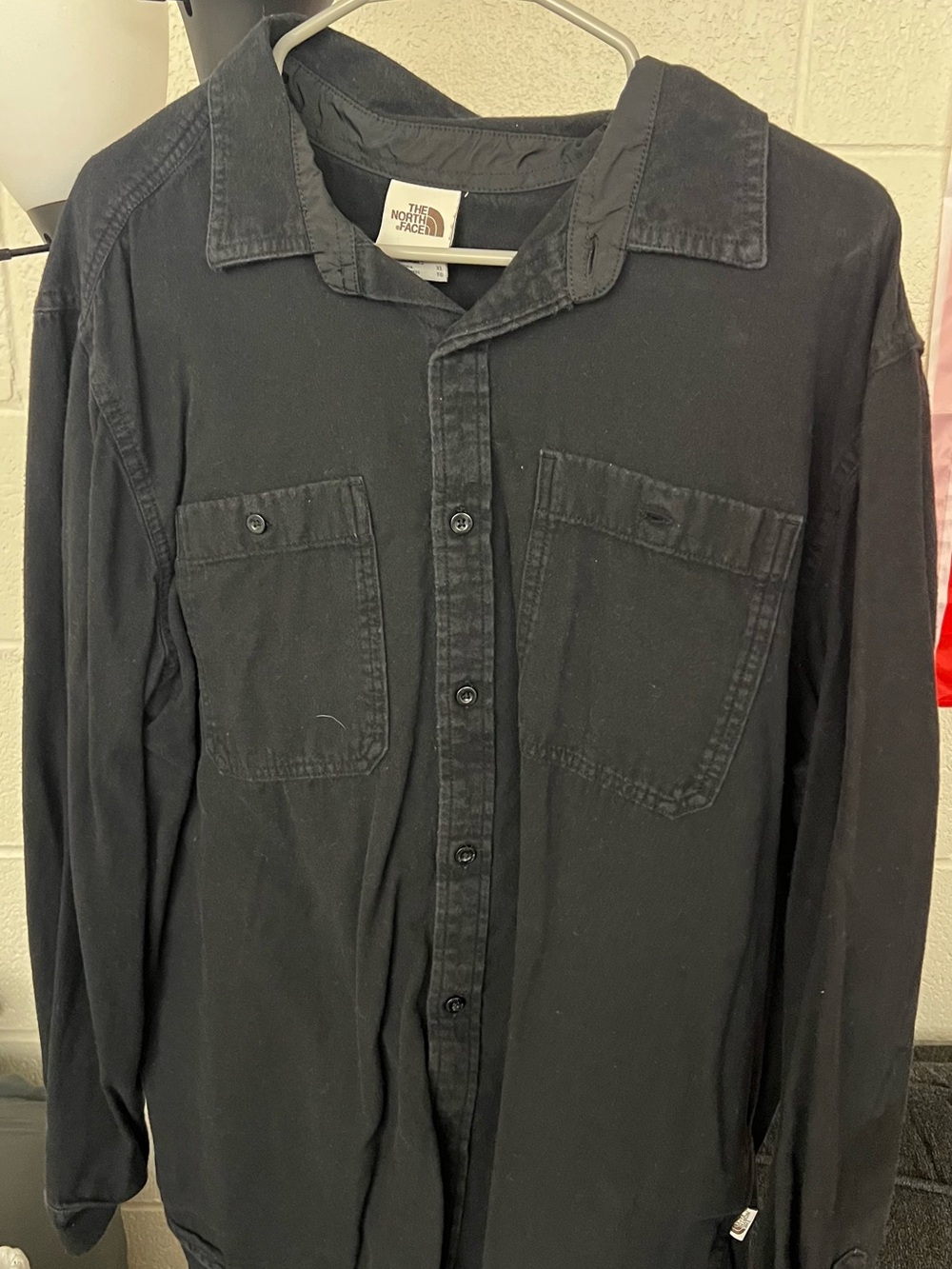 The North Face Black Long-Sleeve Casual Button-Down Shirt